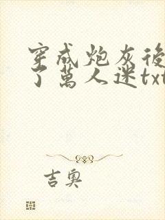 穿成炮灰后我成了万人迷txt