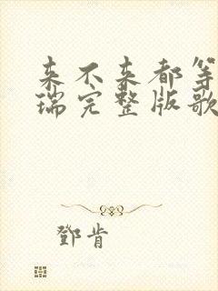 来不来都等你陈瑞完整版歌词