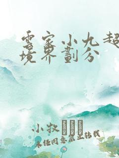 云家小九超皮哒境界划分