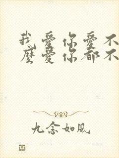 我爱你爱不够怎么爱你都不够是什么歌