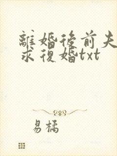 离婚后前夫哭着求复婚txt