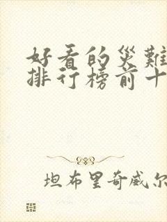 好看的灾难电影排行榜前十名