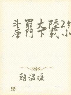 斗罗大陆2绝世唐门下载小说