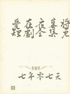 爱在夜幕将至时短剧全集免费