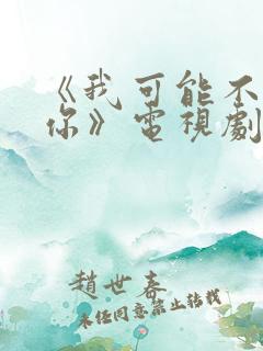 《我可能不会爱你》电视剧