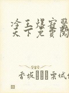 冷王爆宠医妃倾天下免费阅读