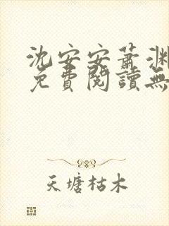 沈安安萧渊小说免费阅读无弹窗