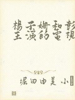 杨子姗和彭冠英主演的电视剧