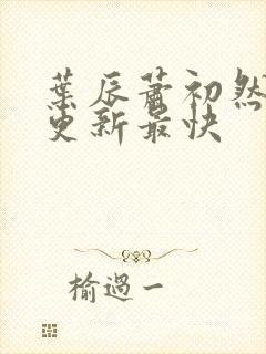 叶辰萧初然最快更新最快