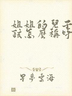 姐姐的儿子我应该怎么称呼