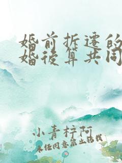 婚前拆迁的房子婚后算共同财产吗