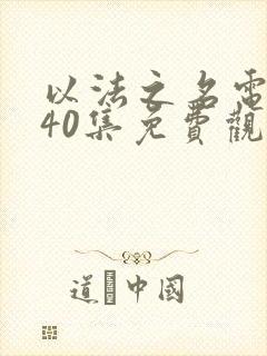 以法之名电视剧40集免费观看