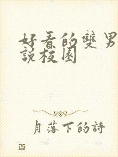 好看的双男主小说校园