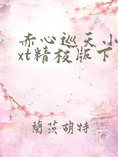 赤心巡天小说txt精校版下载