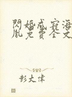 闪婚成宠海彤战胤免费全文