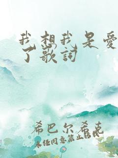 我想我是爱上你了歌词