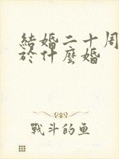 结婚二十周年属于什么婚