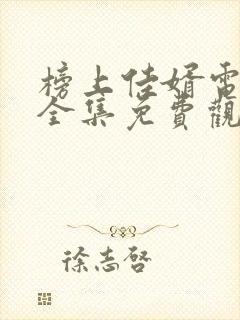 榜上佳婿电视剧全集免费观看高清