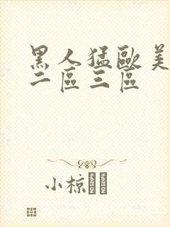 黑人猛欧美一区二区三区