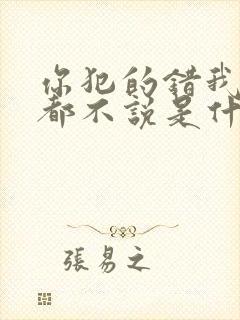 你犯的错我从来都不说是什么歌