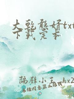大乾憨婿txt下载完本