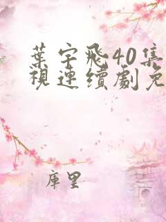 叶宇飞40集电视连续剧免费观看