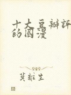 十大豆瓣评分高的国漫