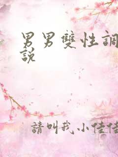 男男双性调教小说