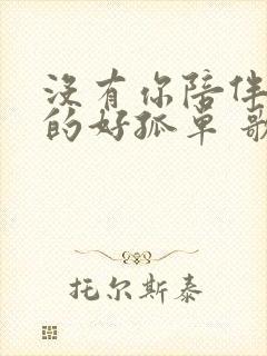 没有你陪伴我真的好孤单 歌词