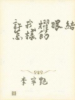 许我耀眼结局是怎样的