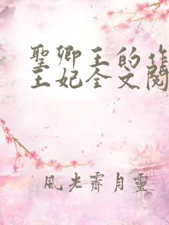 圣卿王的作妖小王妃全文阅读