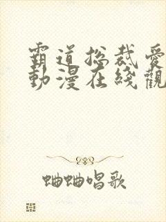 霸道总裁爱上我动漫在线观看