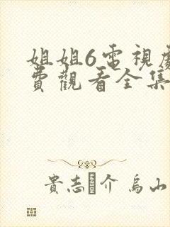 姐姐6电视剧免费观看全集高清