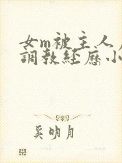 女m被主人虐玩调教经历小说