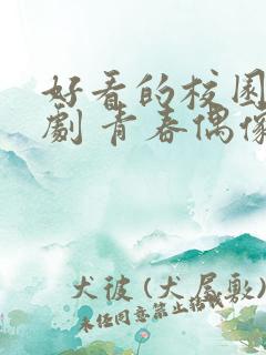 好看的校园电视剧 青春偶像剧