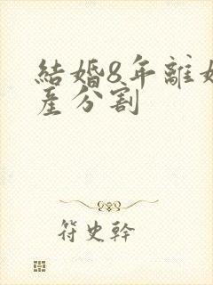 结婚8年离婚财产分割