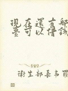 现在还有哪些平台可以借钱