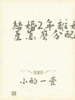 结婚2年离婚财产怎么分配