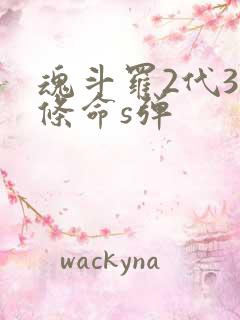 魂斗罗2代30条命s弹