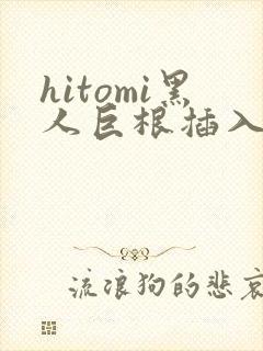 hitomi黑人巨根插入视频