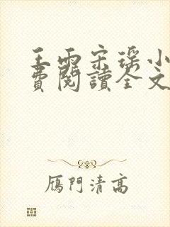 王雨宋瑶小说免费阅读全文最新章节