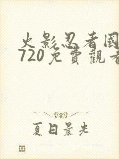 火影忍者国语版720免费观看高清