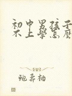 初中男孩子叛逆不上学怎么办