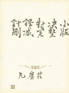 针锋对决小说无删减完整版免费阅读