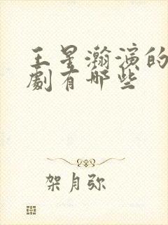 王星瀚演的电视剧有哪些