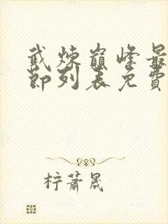 武炼巅峰最新章节列表免费阅读