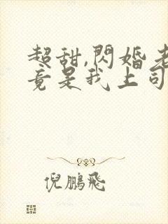 超甜,闪婚老公竟是我上司免费阅读