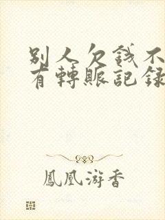 别人欠钱不还只有转账记录可以起诉吗怎么办