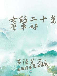 女的二十万买什么车好