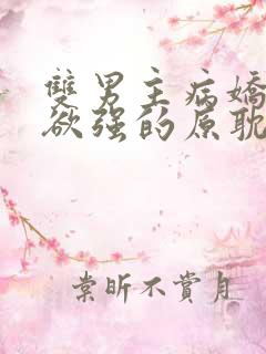 双男主病娇占有欲强的原耽小说